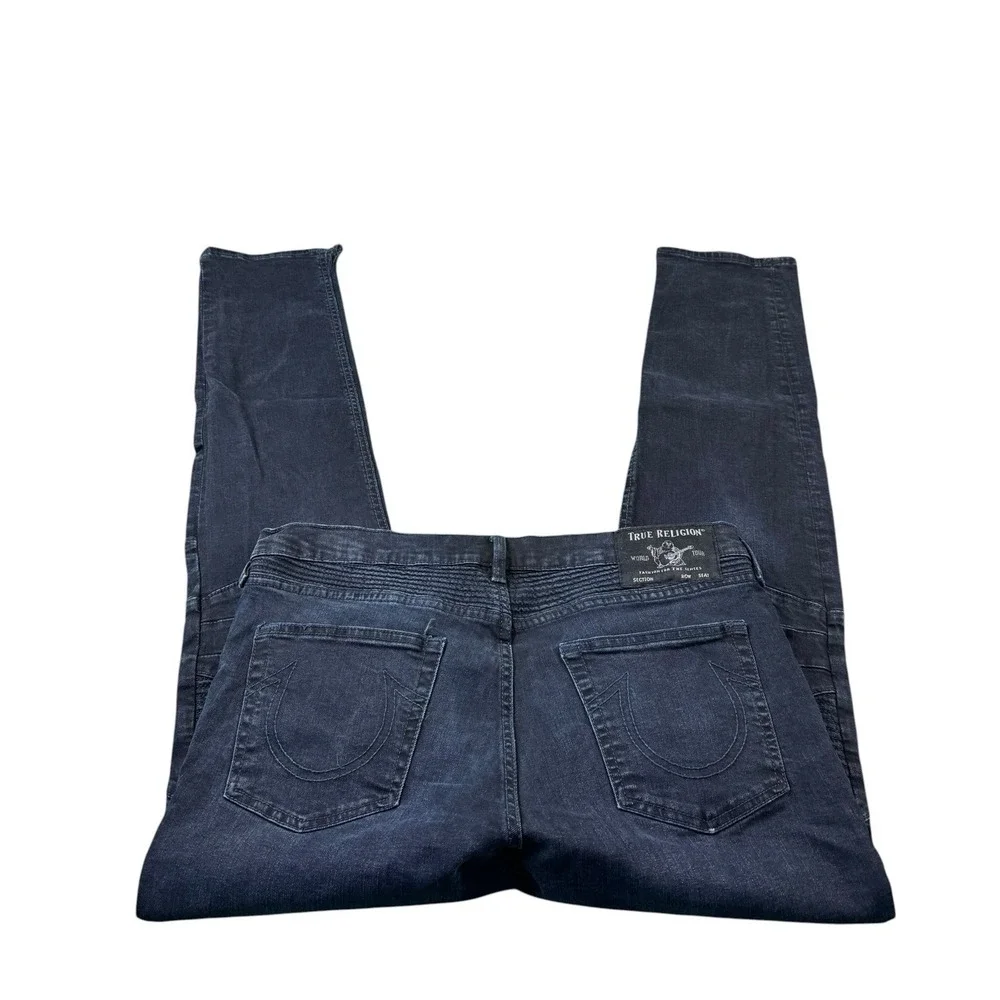 True Religion Blue Moto Rocco Men's Jeans Size 34x34